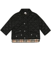 BURBERRY BABY QUILTED JACKET,P00392946