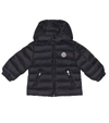 Moncler Baby Jules Quilted Down Coat In Blue