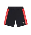 MONCLER COTTON JERSEY SHORTS,P00379584