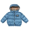 BURBERRY Baby reversible puffer jacket,P00420241