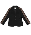 FENDI LOGO-PRINTED BLAZER,P00367663