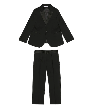 Dolce & Gabbana Kids' Wool-blend Tuxedo In Black