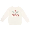 GUCCI GUCCI TENNIS COTTON SWEATSHIRT,P00397634