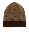 GUCCI BABY GG WOOL AND COTTON BEANIE,P00397583