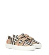 BURBERRY MARKHAM VINTAGE CHECK SNEAKERS,P00407838