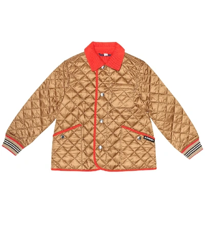 Burberry Boys' Culford Quilted Bomber Jacket - Little Kid, Big Kid In Metallic