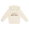 Gucci Logo Print Sweatshirt In White