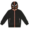 Stella Mccartney Bandit Zip-up Cotton Sweatshirt Hoodie In Black