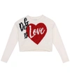 DOLCE & GABBANA D & G IS LOVE SWEATER,P00365390