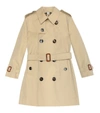 Burberry Cotton Trench Coat In Beige