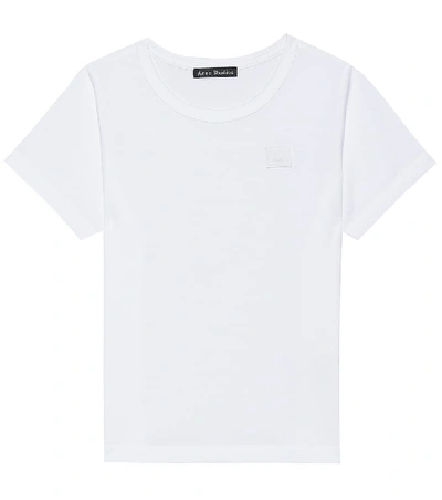 Acne Studios Kids' Mini Nash Face T恤 In White