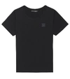 Acne Studios Kids' Mini Nash Face Patch T-shirt In Black