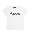 VERSACE PRINTED COTTON T-SHIRT,P00375216