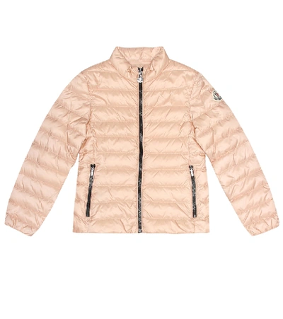 Moncler Kids' Kakura Quilted Down Jacket In Pink