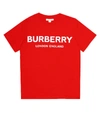 BURBERRY LOGO COTTON T-SHIRT,P00385995