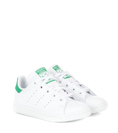 Adidas Originals Kids' Stan Smith Classic Trainers, Toddler/kids In Core White/ Green