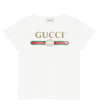 GUCCI LOGO COTTON T-SHIRT,P00372428