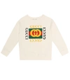 Gucci Kids' White Sweatshirt With Logo Print