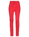 Ben Taverniti Unravel Project Woman Pants Red Size M Viscose, Polyamide, Elastane In Red