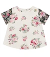 ZIMMERMANN FLORAL COTTON T-SHIRT,P00394730