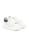 Alexander Mcqueen Touch-strap Extended Sole Sneakers In White