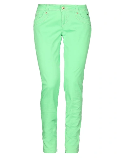 D & G Casual Pants In Acid Green