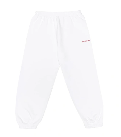 Balenciaga Cotton-jersey Trackpants In White