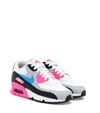 Nike Kids' Air Max 90 Leather Sneakers In White