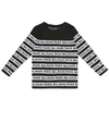 BALMAIN STRIPED COTTON T-SHIRT,P00400077