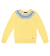 POLO RALPH LAUREN INTARSIA COTTON-BLEND SWEATER,P00411665