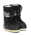 Moon Boot Lace Up Logo Snow Boots In Black