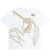 BURBERRY Printed cotton T-shirt,P00434335