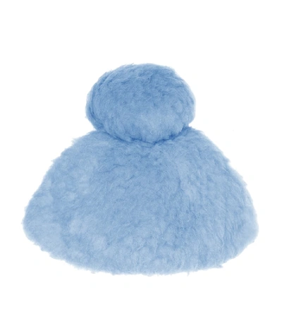 Gucci Kids' Wool-blend Fleece Hat In Blue