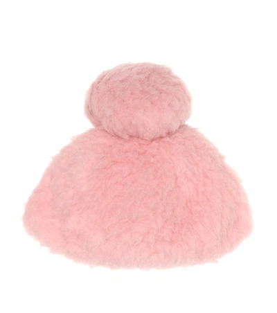 Gucci Kids' Wool-blend Fleece Hat In Pink
