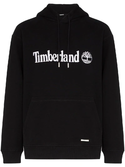 Mastermind Japan X Timberland Logo Cotton-fleece Hoodie In Black