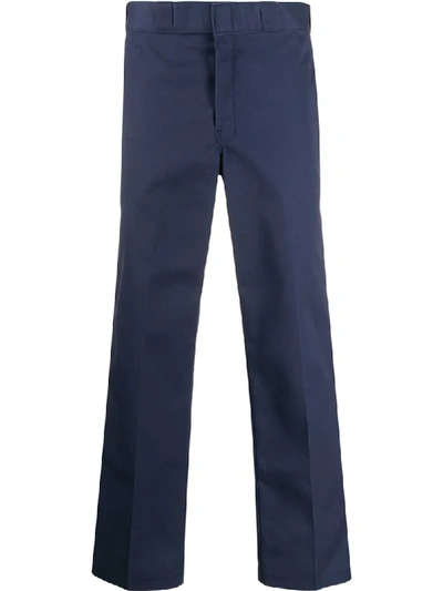 Dickies Construct Straight-leg Tailored Trousers In Blue
