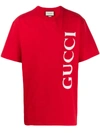 Gucci Logo Print T In Red