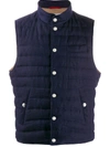 BRUNELLO CUCINELLI HIGH-NECK DOWN GILET