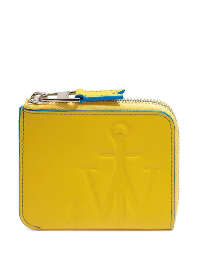 Jw Anderson Anchor Logo Wallet In Yellow
