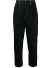 ALEXANDER MCQUEEN BUCKLED DETAIL STRAIGHT TROUSERS