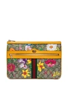 GUCCI Ophidia floral-print GG Supreme pouch