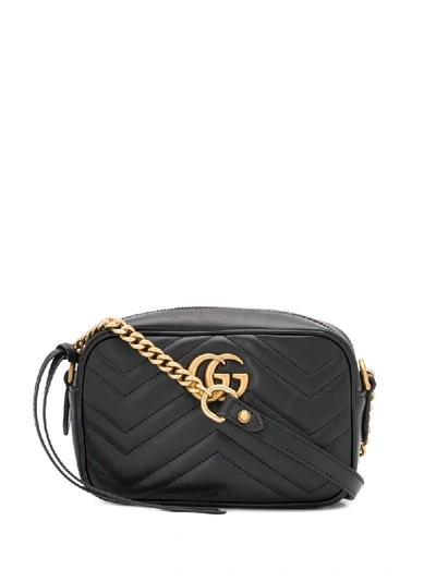 Gucci 绗缝斜挎包 In Black