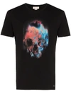 Alexander Mcqueen Abstract Skull-print Cotton T-shirt In Black