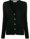 Tory Burch V-neck Cardigan In Black