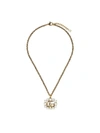 GUCCI GOLD-PLATED CRYSTAL-EMBELLISHED NECKLACE