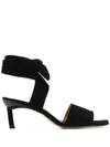 GANNI 60MM SQUARE-TOE SANDALS