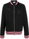 Alexander Mcqueen Skull Detail Sports Jacket In Black