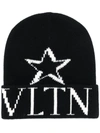 VALENTINO GARAVANI VLTN STAR KNITTED BEANIE