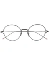 Thom Browne Round Frame Glasses In Black