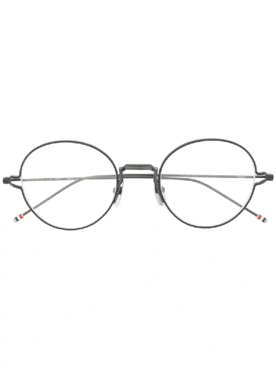 Thom Browne Round Frame Glasses In Black